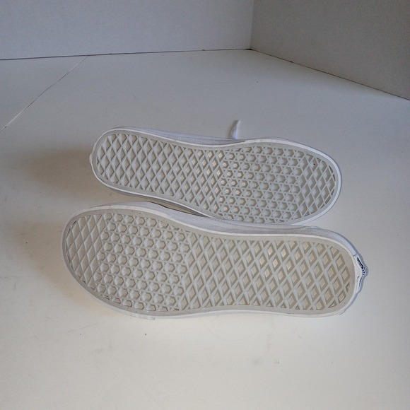 Vans Old Skool Low Top White Canvas Sneakers Shoes Women's - Picture 3 of 3